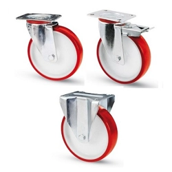 vendita online Ruote avo supporto in acciaio stampato ruote poliuretano art.31 Ruote carrelli ad alta portata Avo